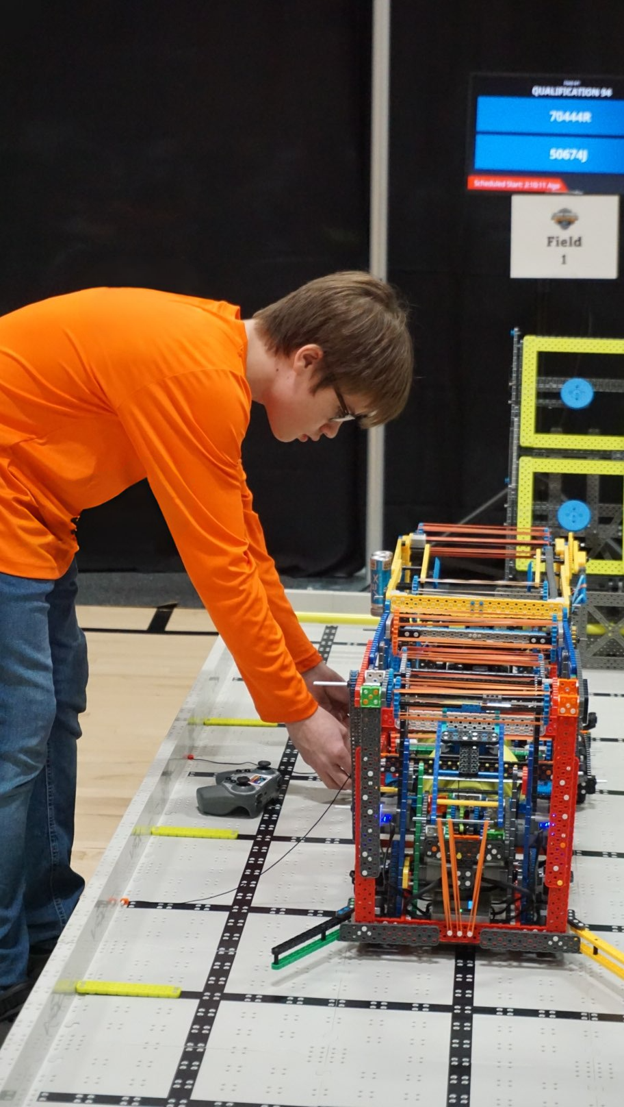 Robotics field setup and strategy practice